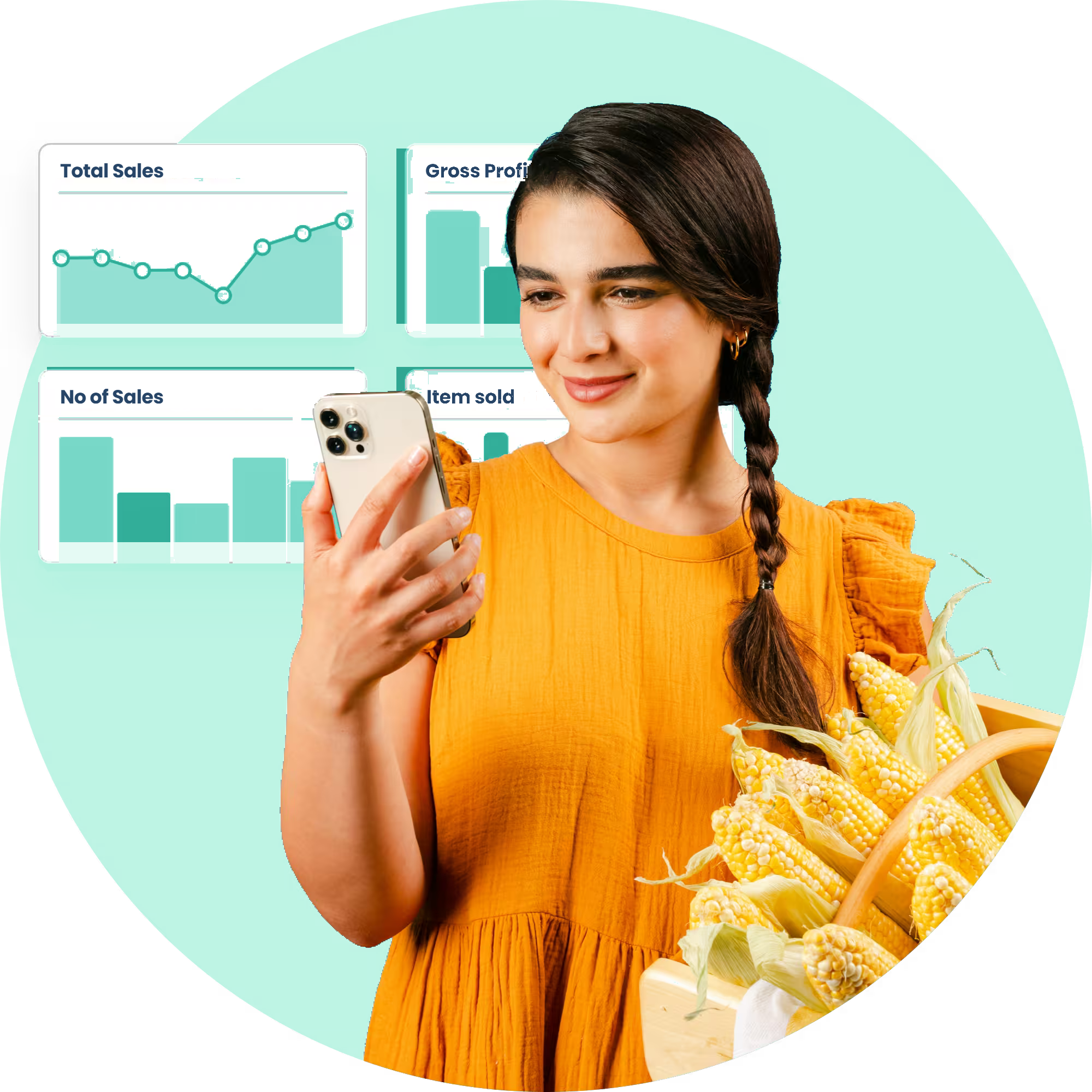Selling with Kejabii on a phone